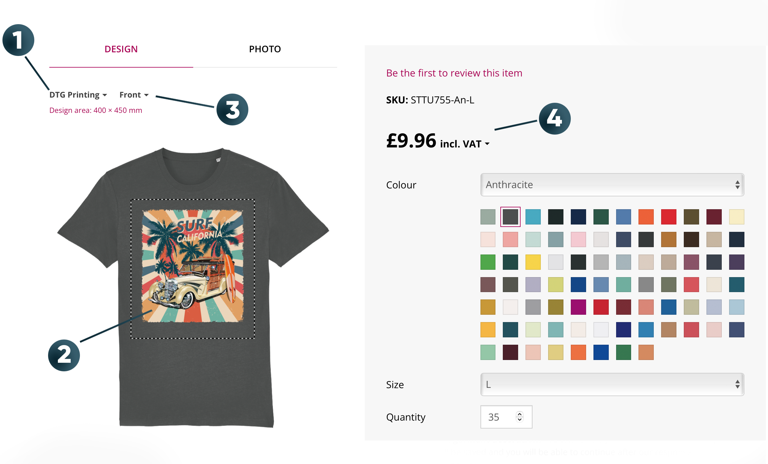 dtg print price
