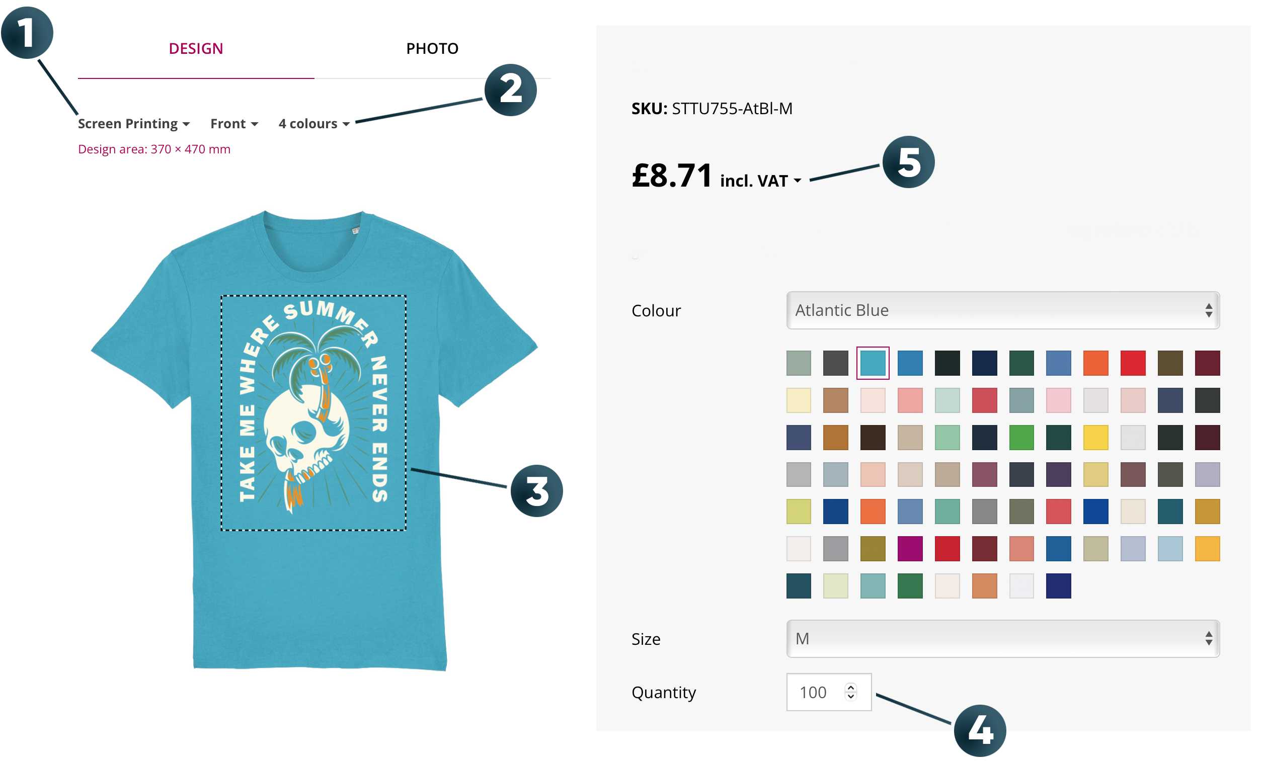 screen print price